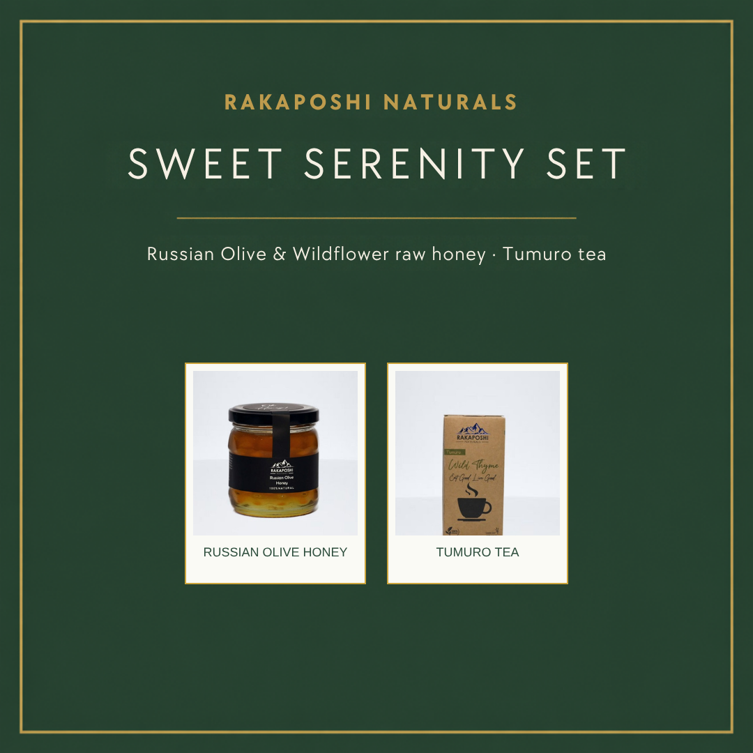 Sweet Serenity Set: Russian Olive and Wildflower honey with Tumuro tea