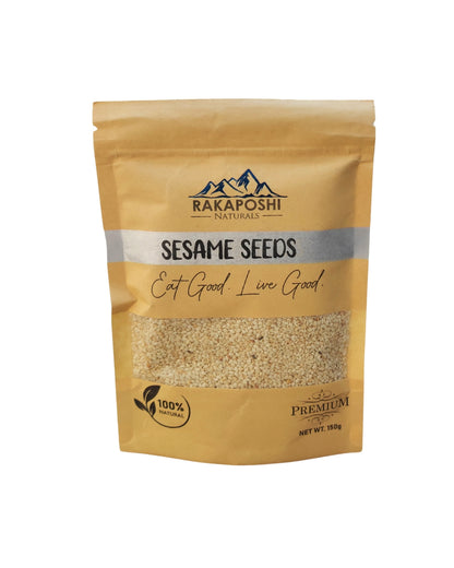 Natural sesame til seeds in packaging