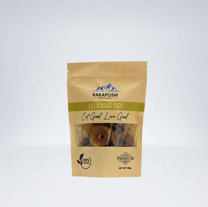 Dried figs in packaging showing tender brown figs